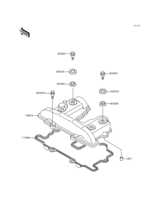 KL250 Крышка головки цилиндров