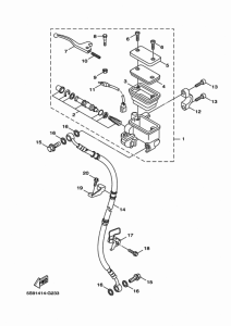 YW125 Главный тормозной цилиндр
