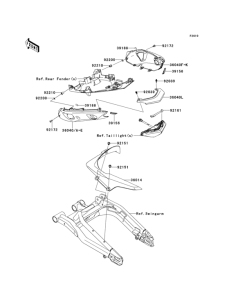 EX650 Боковые обтекатели