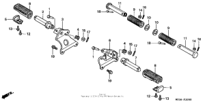 VF750C Подножки