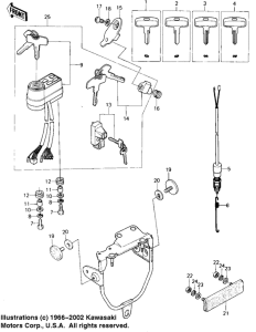 KL250 Замок зажикания