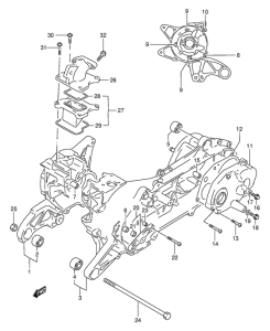 AE50 Картер двигателя