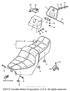 XV1000NC Сиденье