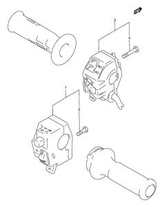 DR800 Рулевой переключатель