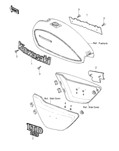 KZ250 Наклейки