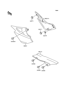 ZR250 Боковые обтекатели