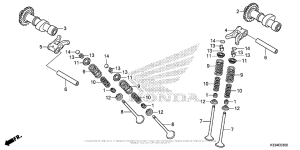 CBR300R Распределительный вал и клапана