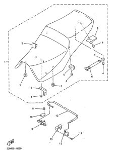 FZS600 Сиденье
