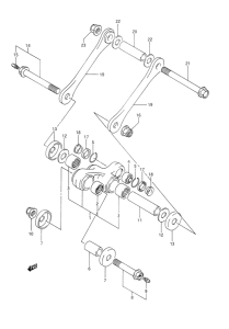 DR350 Втулки заднего рычага