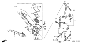 CBF600 (Naked) Fr. brake master cylinder