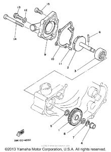 YZ80D Коленчатый вал и Поршень