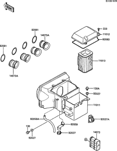 ZX600 Воздушный фильтр
