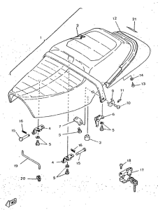 SR250 Сиденье