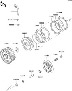 BN125 Сцепление