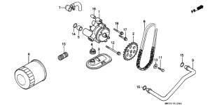 PC800 Oil filter / oil pump