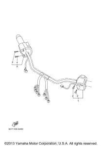 XV1900CU Рулевые переключатели