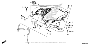 GL1800C Топливный бак