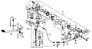 GL1000 Rear master cylinder + caliper