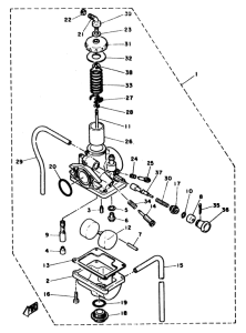 YZ50H Карбюратор