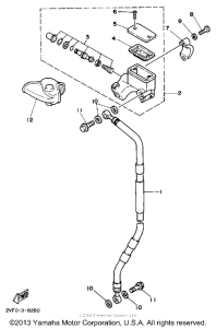 YZ80A Главный тормозной цилиндр
