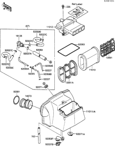 ZX600 Воздушный фильтр