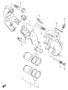 DR650 Передний суппорт