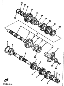 FJ600 FJ600A Трансмиссия