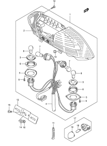 AN400 Задний комбинированный сигнал