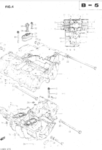 GS500 Картер двигателя