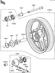 ZX600 Переднее колесо
