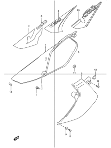 DR250 Обтекатель задний