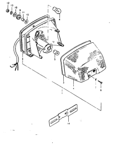 GSX1100 Задний комбинированный сигнал