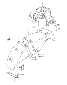 GSX1100 Заднее крыло