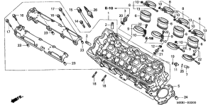 CBF600 (Naked, ABS) Головка цилиндров