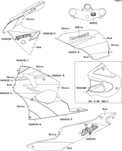 ZX600 Decals(red / ebony)(cn)(zx600-j1)