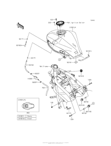 BR250 Топливный бак