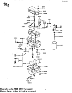 KZ1100 Детали карбюратора
