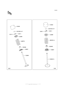 KLZ1000 Клапана