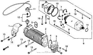 CB450 Starting motor + oil cooler