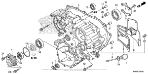 GL1800C Задний кожух картера