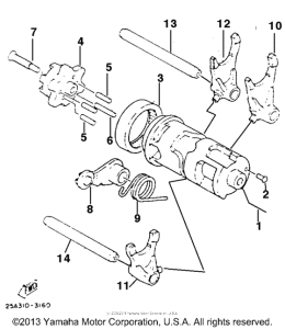 XT225EC Копирный вал