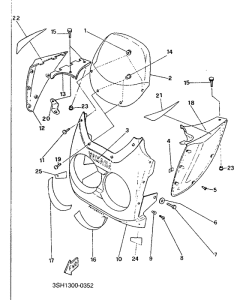 TDR125 Обтекатель 1
