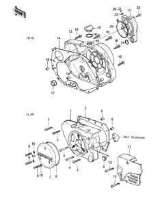 KZ250 Крышки двигателя