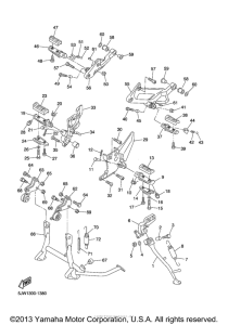 FJR13T Подножки