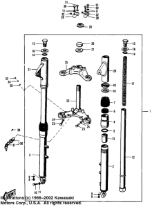  Вилка передней оси