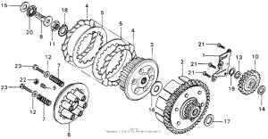MT125 Сцепление