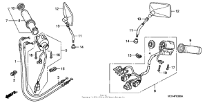 VTX1800C Рулевые переключатели