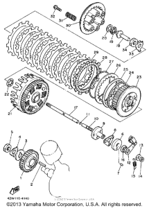 XV750W Сцепление