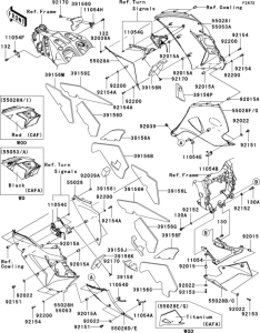 ZX1400 Cowling lowers(1 / 2)(caf / cafa)