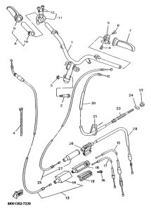 YN100 - lenker. kabel
